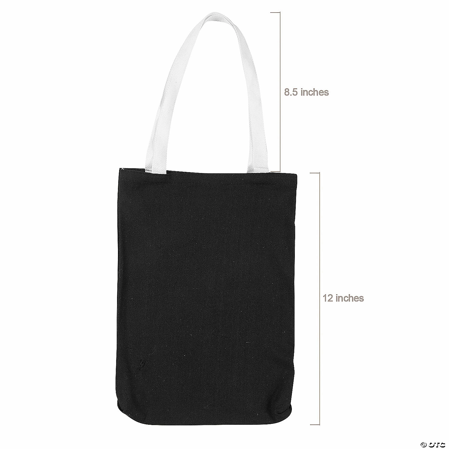 Best reviews of π 10" x 12" Medium Black Canvas Tote Bags - 12 Pc. β¨ - Image 2