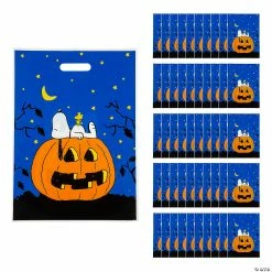 Cheapest ๐ 11 3/4" x 17" Peanutsยฎ ๐ฆ Halloween Trick-Or-Treat Plastic Goody Bags - 50 Pc. ๐