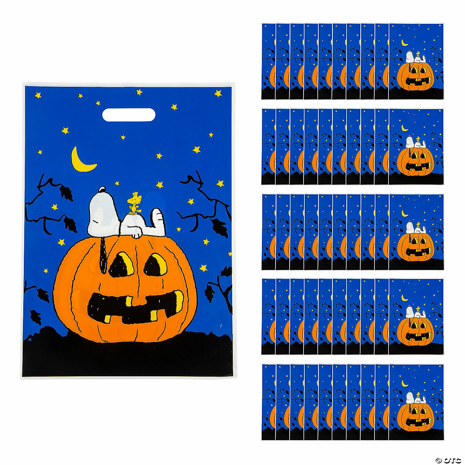 Cheapest ๐ 11 3/4" x 17" Peanutsยฎ ๐ฆ Halloween Trick-Or-Treat Plastic Goody Bags - 50 Pc. ๐