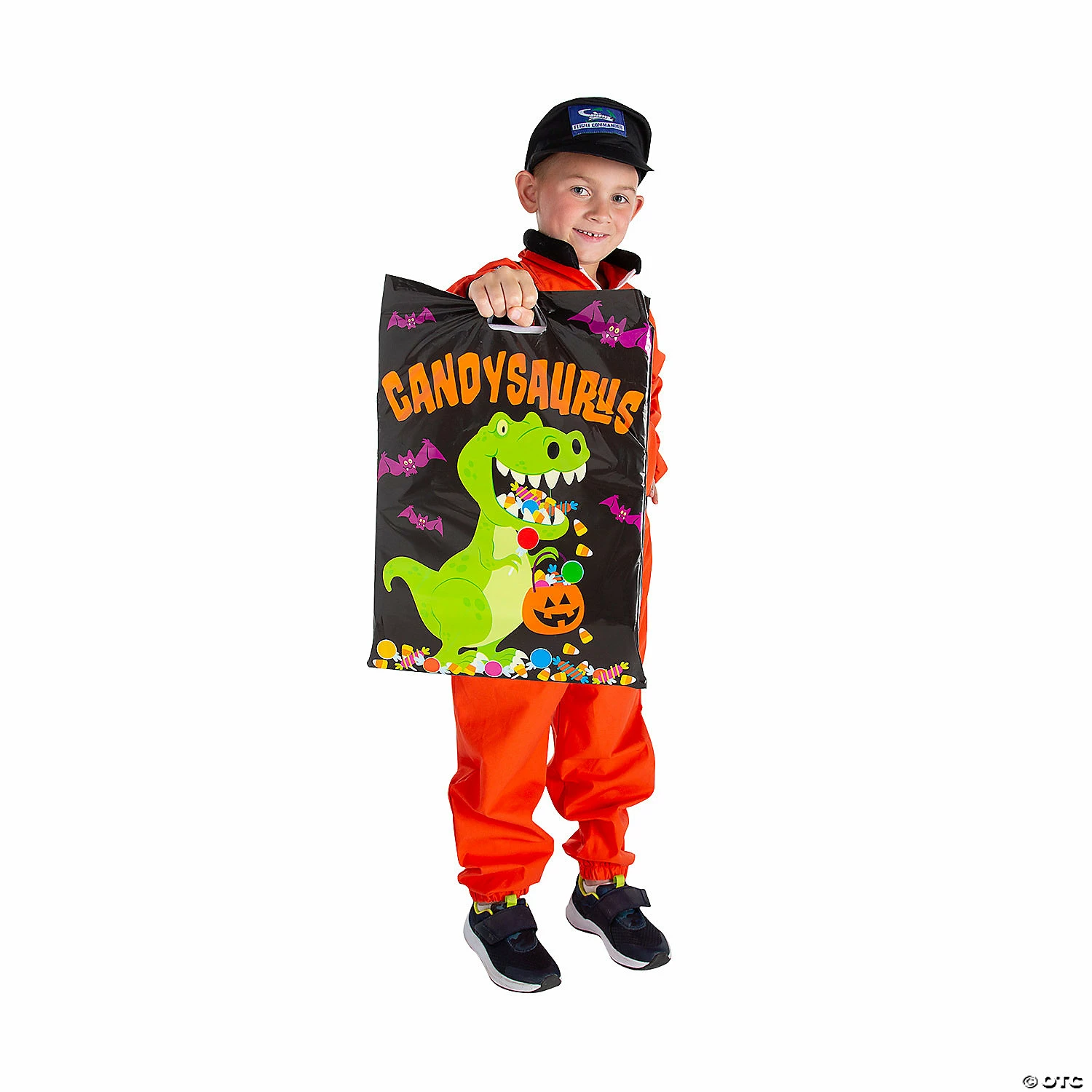 Buy 🎉 12 1/2" x 17" Bulk 🍬 Candysaurus Trick-or-Treat Plastic Goody Bags - 50 Pc. 🌟 - Image 2