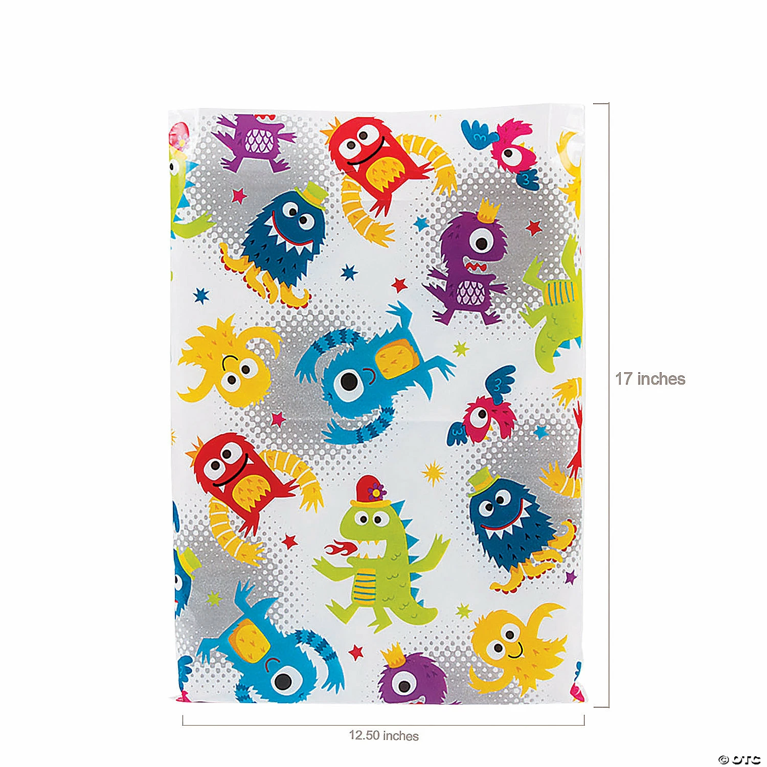Discount โค๏ธ 12 1/2" x 17" Bulk Cute Monster Plastic Goody Bags โ 50 Pc. ๐ฏ - Image 2