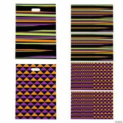 Cheap ๐ 12 1/2" x 17" Bulk ๐ Halloween Patterned Trick-or-Treat Bags - 50 Pc. ๐