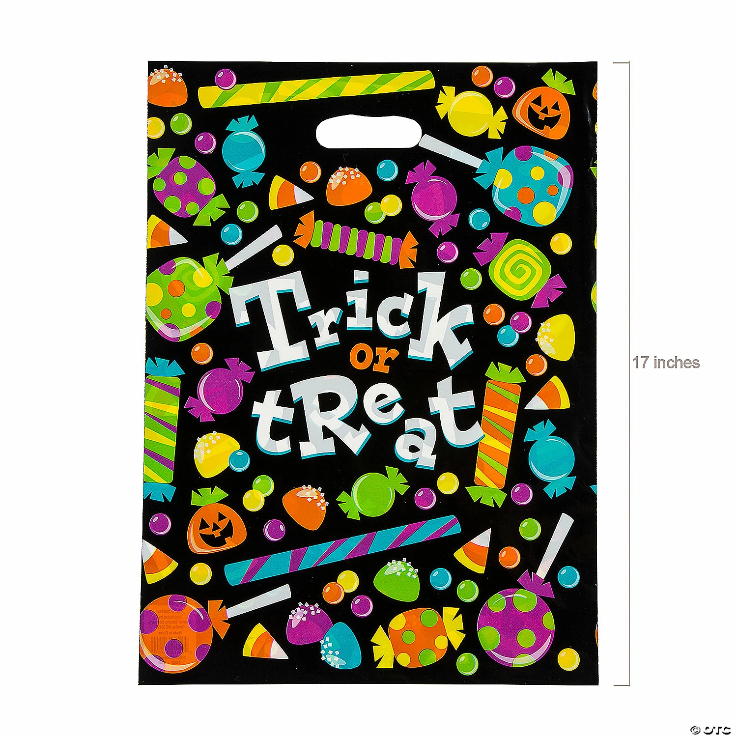 Best deal ✨ 12 1/2" x 17" Bulk Large Sweet 💀 Halloween Trick-Or-Treat Plastic Goody Bags - 50 Pc. 🎉 - Image 2