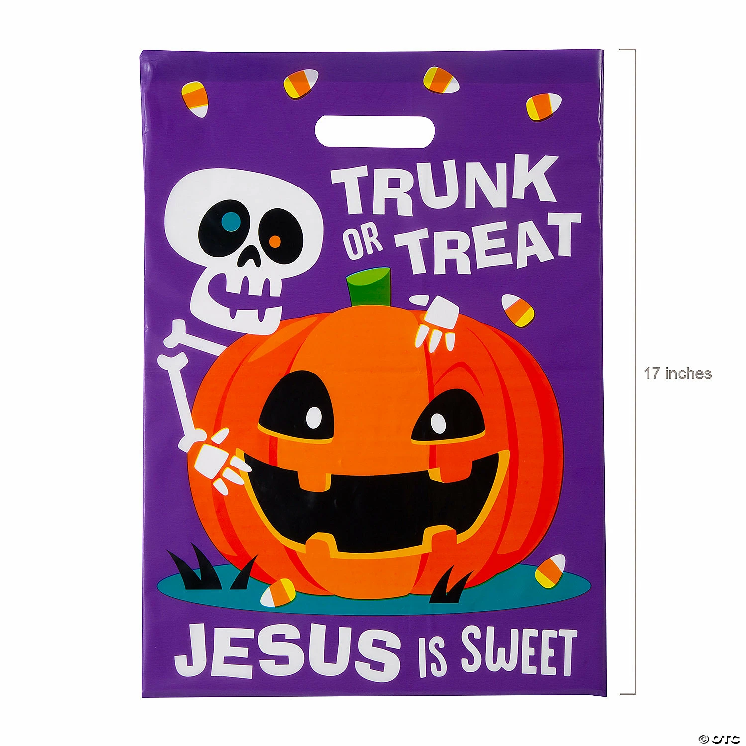 Hot Sale π 12 1/2" x 17" Bulk Religious Trunk-or-Treat Plastic Goody Bags - 50 Pc. π― - Image 2