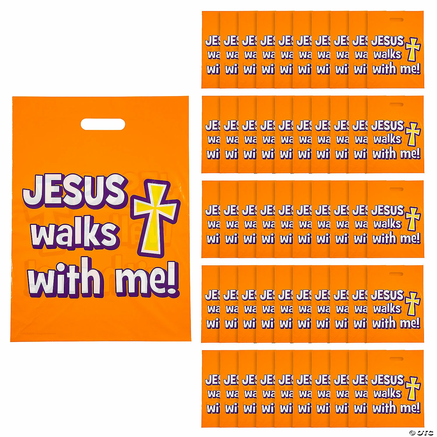 Best Sale ๐ 12 1/2" x 17" Bulk Walk Safely with Jesus Goody Bags - 50 Pc. ๐