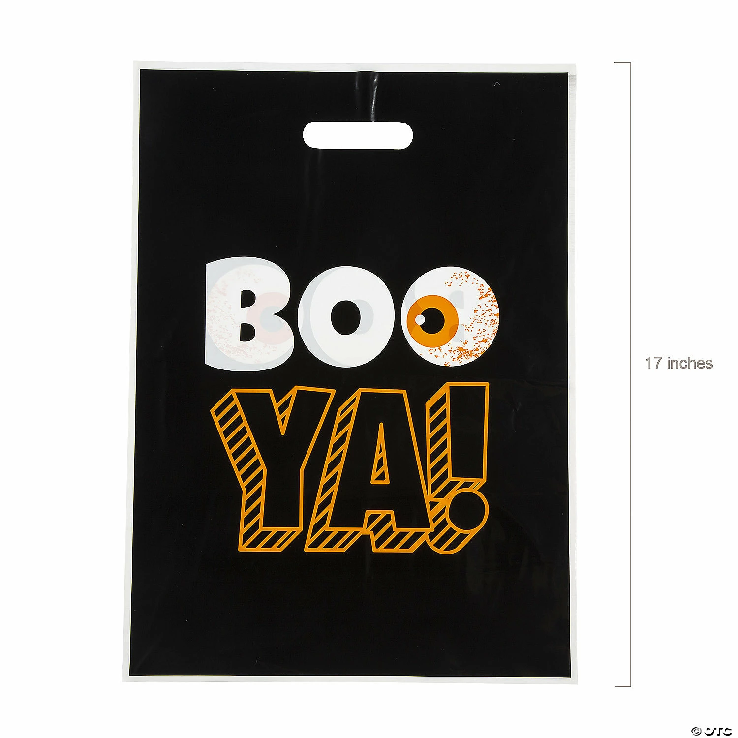 Best Pirce 🌟 12-1/2" x 17" 🧛 Halloween Funny Sayings Trick-or-Treat Plastic Goody Bags - 50 Pc. 💯 - Image 2