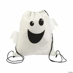 Wholesale ✨ 12" x 15" Medium Ghost Nonwoven Drawstring Bags - 12 Pc. 💯