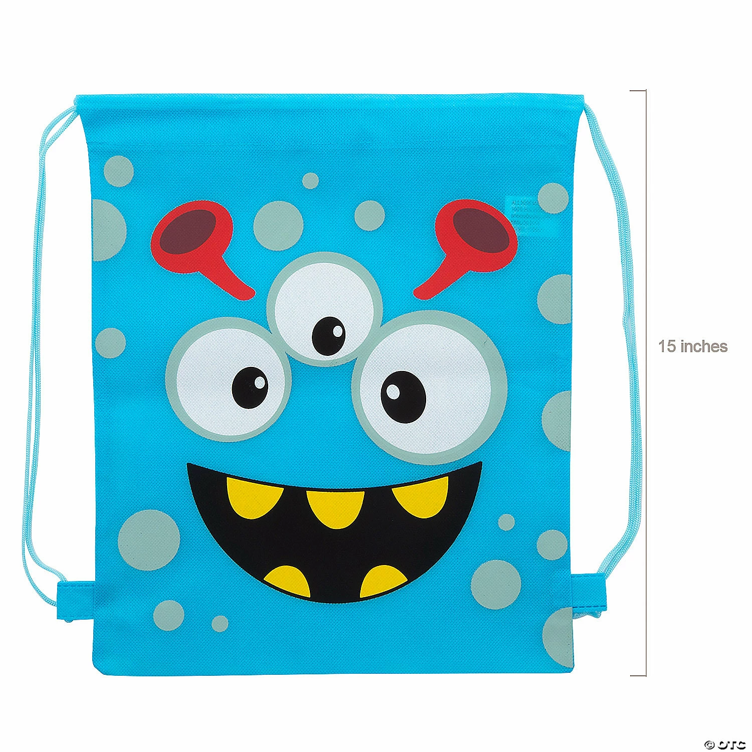 Outlet 🔥 12" x 15" Medium Nonwoven Silly Monster Drawstring Bags - 12 Pc. 🥰 - Image 2