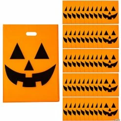 Top 10 ๐ 12" x 17" Bulk Large Jack-Oโ-Lantern ๐ง Halloween Plastic Goody Bags - 50 Pc. ๐คฉ