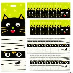 New โญ 12" x 17" Large Plastic Ghoul Gang Goody Bags - 50 Pc. โ๏ธ