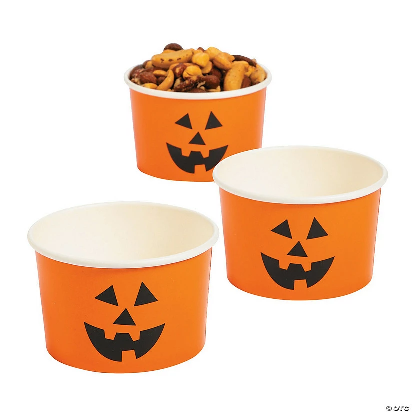 Deals ๐ฏ Jack-Oโ-Lantern Paper Snack Cups - 25 Pc. ๐ฅ - Image 2