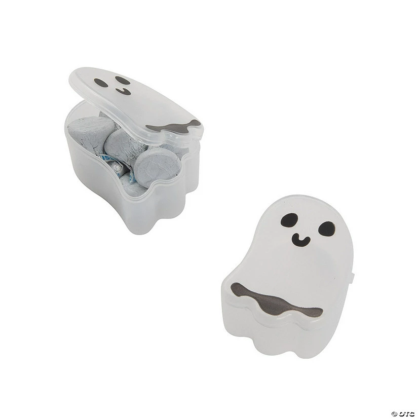 Cheapest π Halloween Ghost Containers - 24 Pc. 𧨠- Image 2