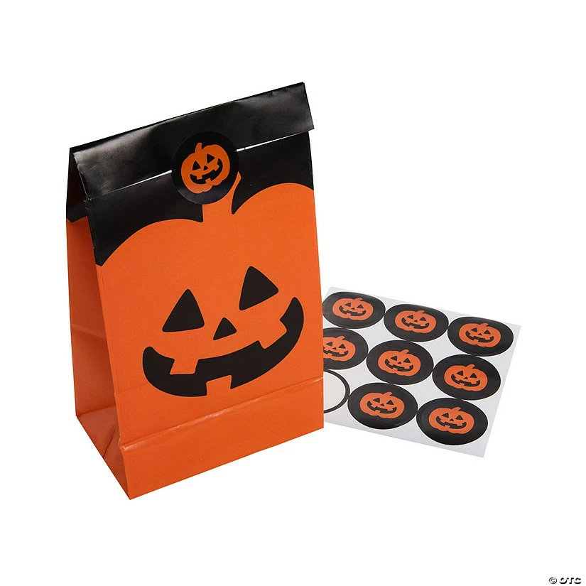 Top 10 π€© Jack-O'-Lantern Treat Bags with Stickers π - Image 2