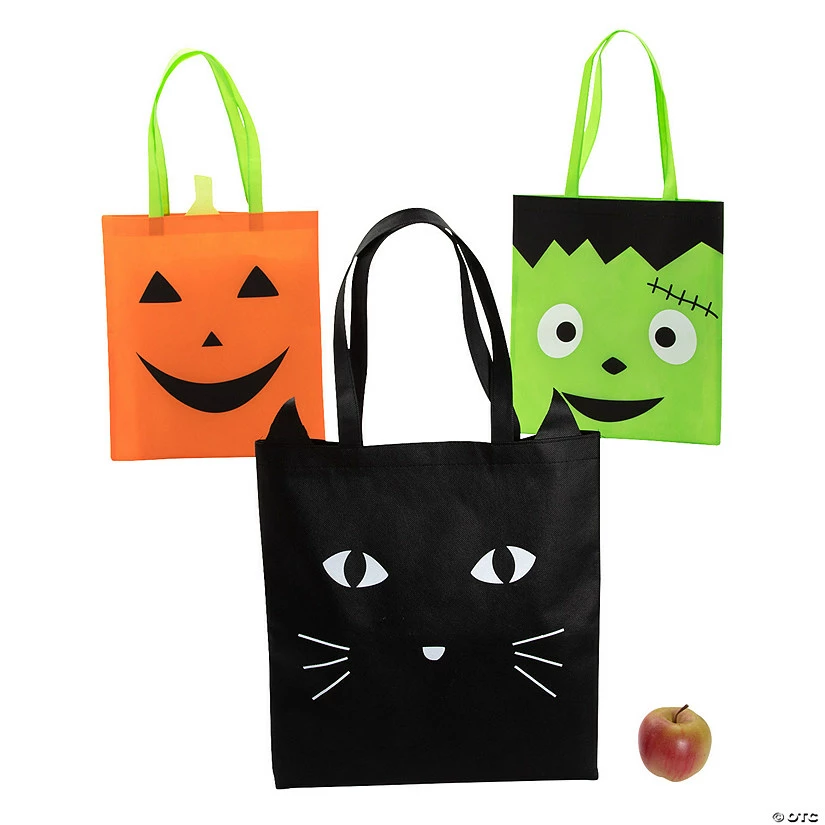 Wholesale π€© 15" x 17" Nonwoven polypropylene Large π¦ Halloween Character Tote Bags - 12 Pc. π - Image 2