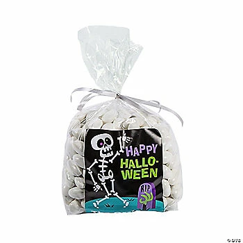 Best Sale โ Personalized ๐ Halloween Skeleton Cellophane Bag Kit - 50 Pc. ๐