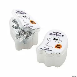 Discount 💯 Personalized 🎃 Halloween Ghost Containers - 12 Pc. 🎁