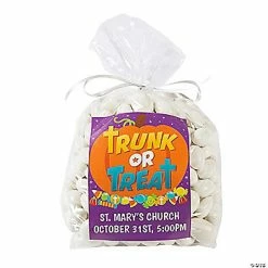 Flash Sale 😍 Personalized Medium Trunk-or-Treat Cellophane Gift Bags Kit - 50 Pc. 🥰