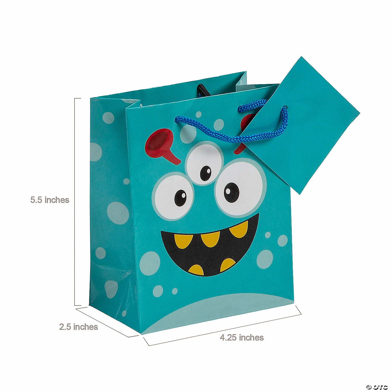 Cheap ๐ 4 1/4" x 5 1/2" Small Monster Paper Gift Bags with Tags - 12 Pc. ๐ - Image 2