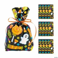 Best reviews of ๐ 5" x 11 1/2" ๐ Halloween Ghost Cellophane Treat Bags - 12 Pc. ๐