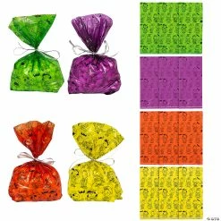 Flash Sale โค๏ธ 5" x 2 1/2" x 11 1/2" Small Peanutsยฎ ๐ง Halloween Cellophane Treat Bags - 12 Pc. โจ