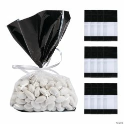 Best Sale ๐คฉ 5" x 2 1/2" x 11" Medium Metallic Banded Cellophane Bags - 12 Pc. ๐ฅ