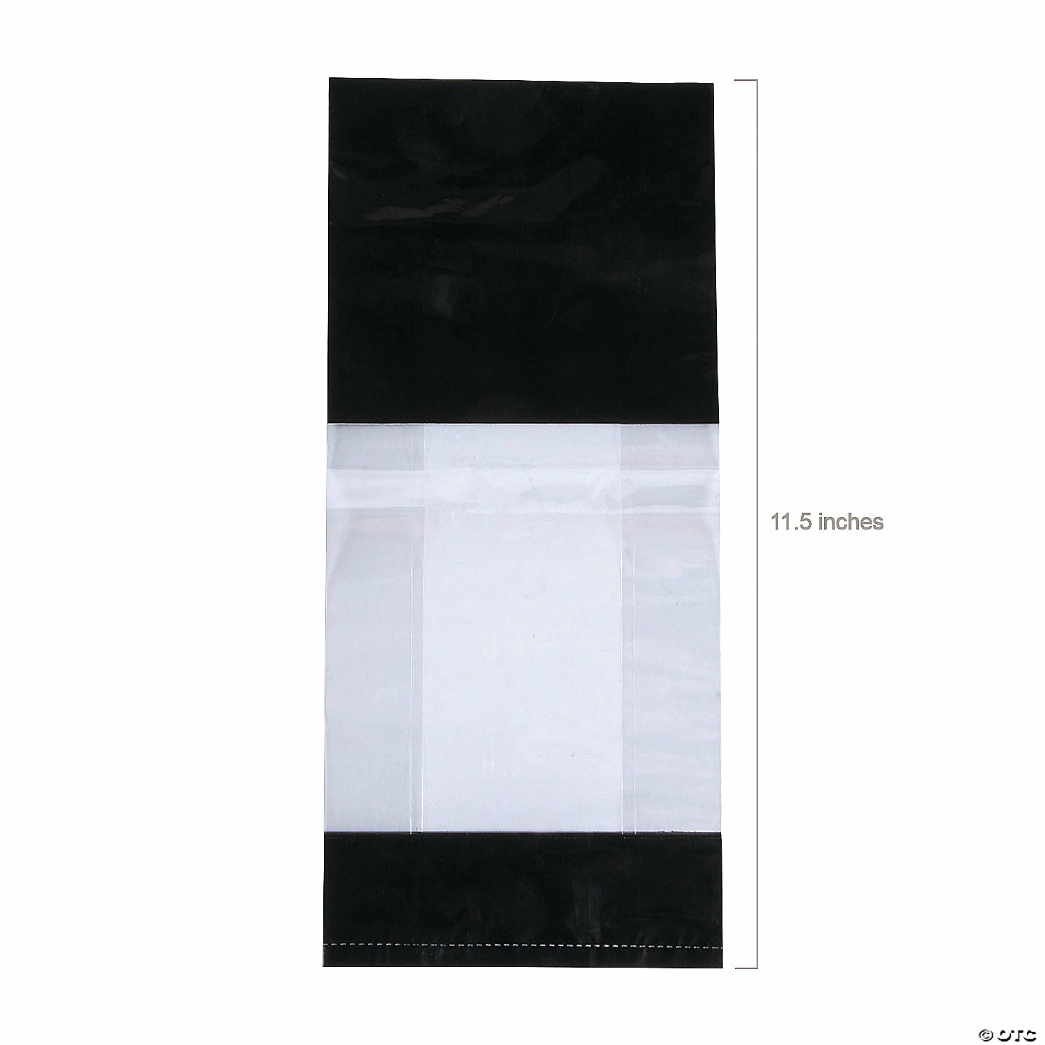 Best Sale 🤩 5" x 2 1/2" x 11" Medium Metallic Banded Cellophane Bags - 12 Pc. 🔥 - Image 2