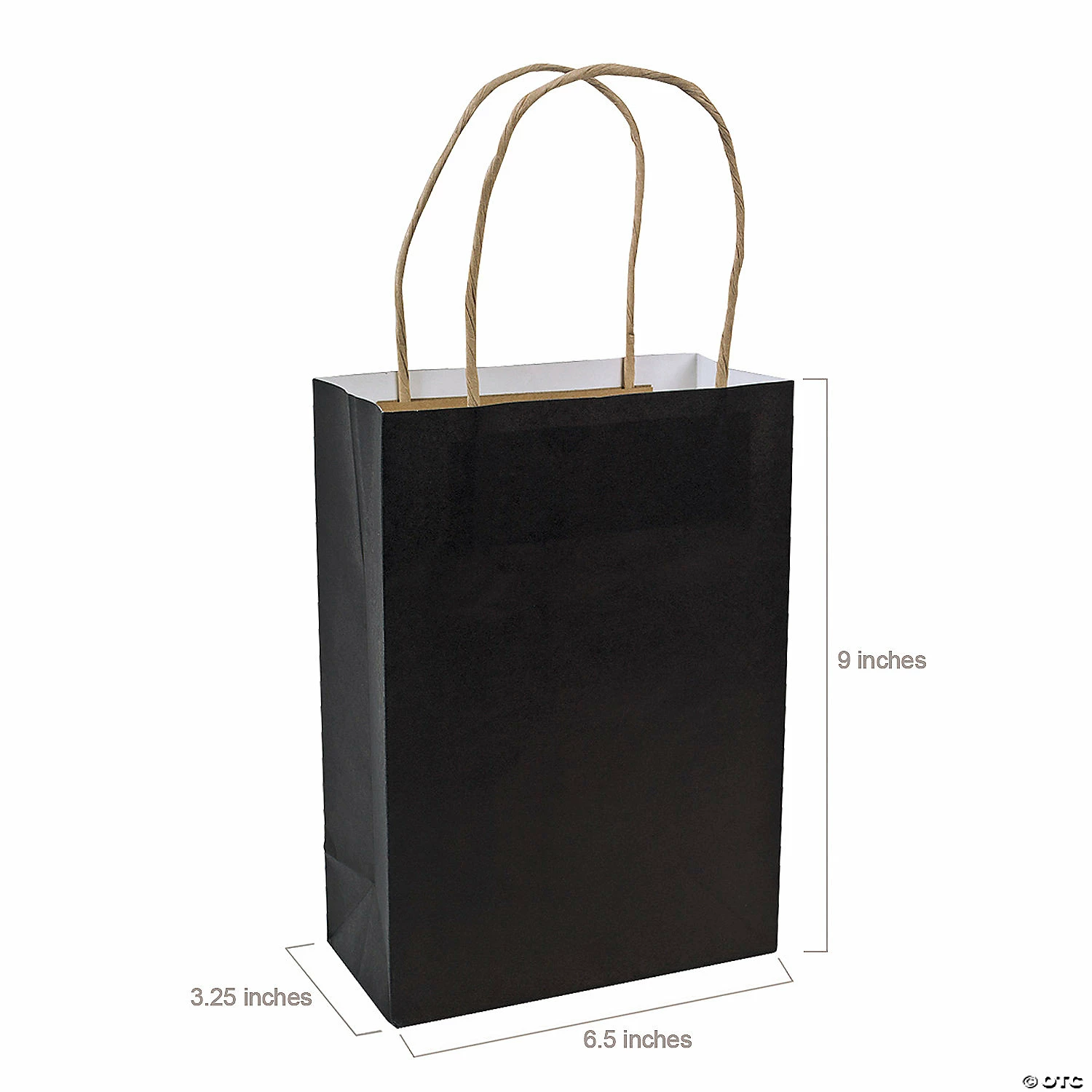 Buy β 6 1/2" x 9" Medium Kraft Paper Gift Bags - 12 Pc. π - Image 2