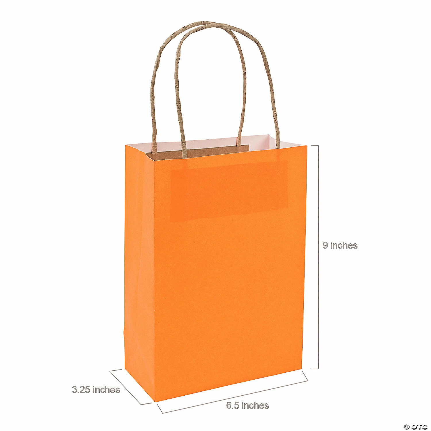 Budget 𧨠6 1/2" x 9" Medium Kraft Paper Gift Bags - 12 Pc. π₯ - Image 2