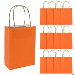 Cheap ๐คฉ 6 1/2" x 9" Medium Kraft Paper Gift Bags - 12 Pc. ๐