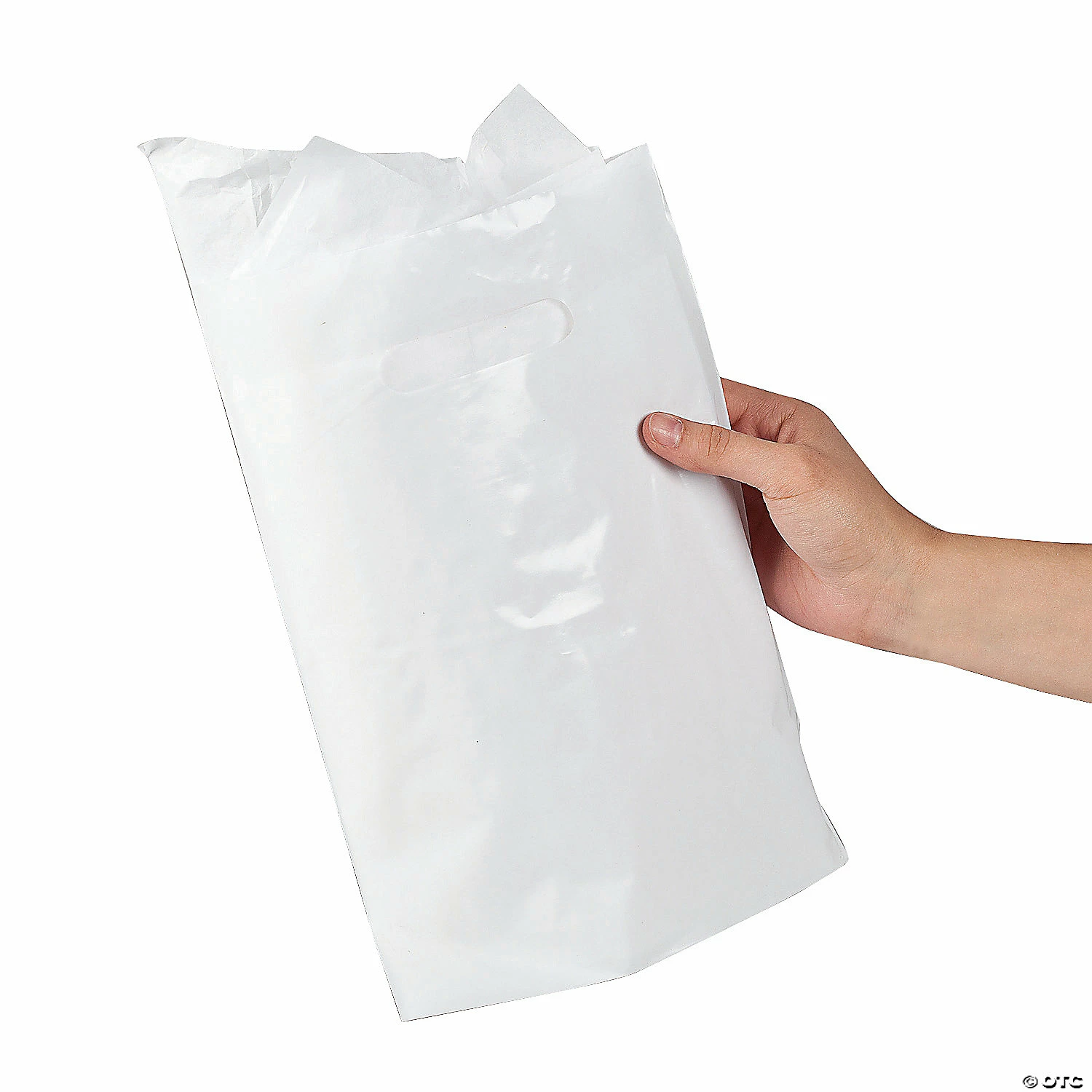 Cheap π Solid Color Plastic Goody Bags - 50 Pc. β - Image 3