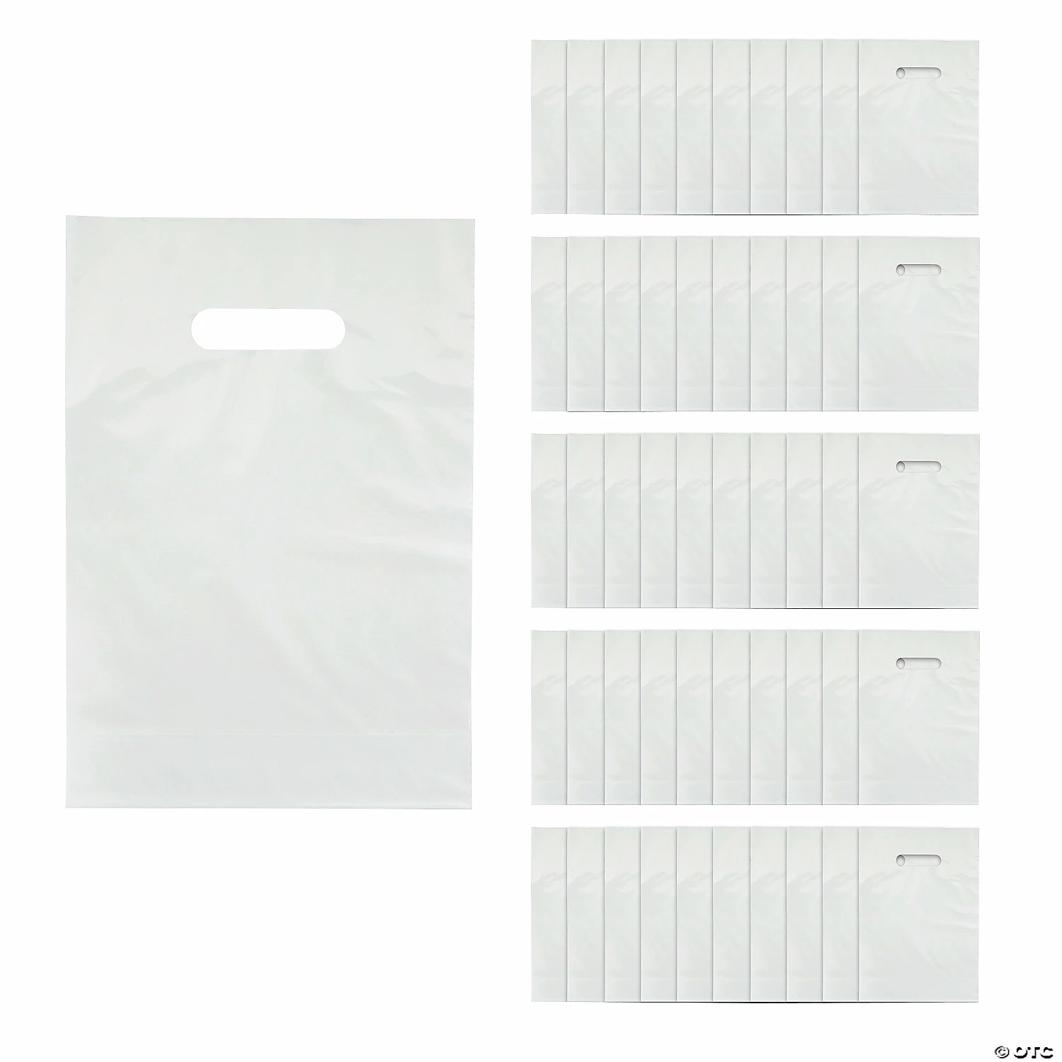 Cheap π Solid Color Plastic Goody Bags - 50 Pc. β