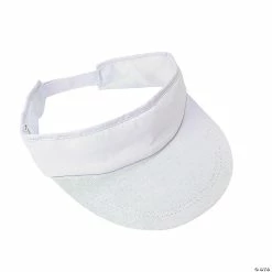 Hot Sale ๐ฅ Bulk DIY White Cotton Visors - 48 Pc. โญ