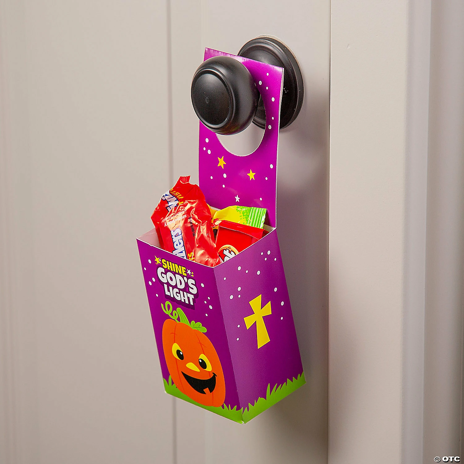 Flash Sale π Christian Pumpkin Door Hanger Treat Boxes - 12 Pc. π - Image 3