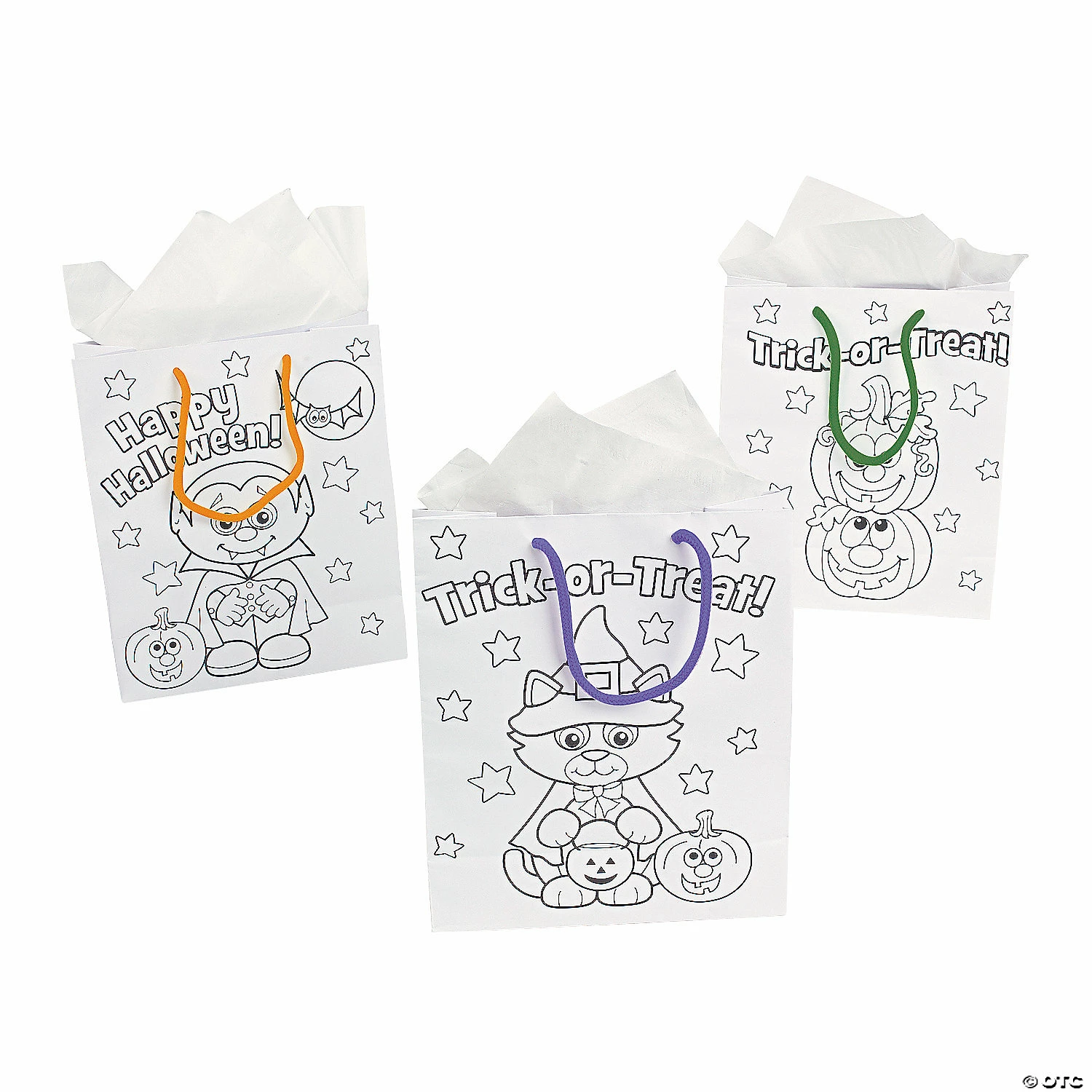 Best Pirce 🛒 Color Your Own Medium 🦇 Halloween Gift Bags - 12 Pc. ✨ - Image 2