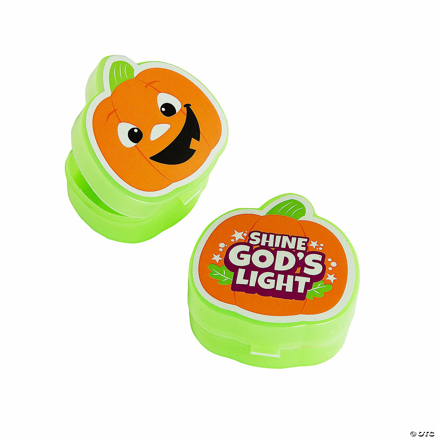 Buy βοΈ Glow in the Dark Christian Pumpkin Containers - 12 Pc. π - Image 2