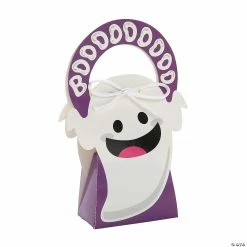 Best Sale 𧨠Halloween Ghost Treat Boxes with Handle - 12 Pc. βοΈ