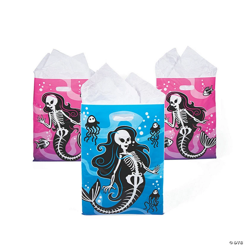 Cheapest 🥰 Mermaid Skeleton Goody Bags - 36 Pc. 😉