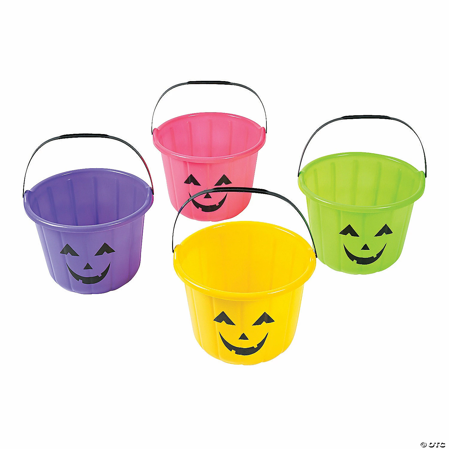 Promo โ Neon Jack-Oโ-Lantern Trick-Or-Treat Buckets - 12 Pc. ๐