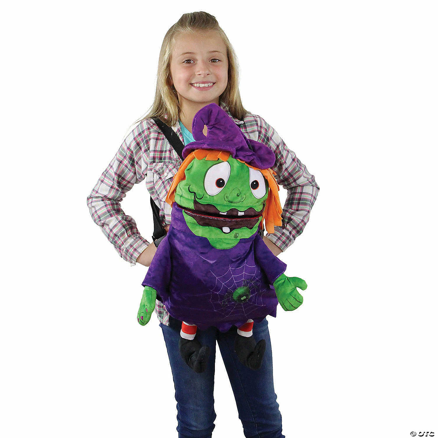 New ๐คฉ Northlight 23" Purple and Green Witch Unisex Child Trick or Treat ๐ Halloween Bag Costume Accessory ๐งจ - Image 2