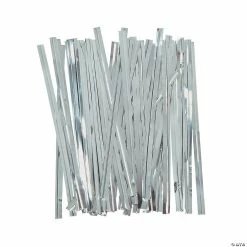 Flash Sale ✔️ Silver Metallic Twist Ties - 600 Pc. 😉