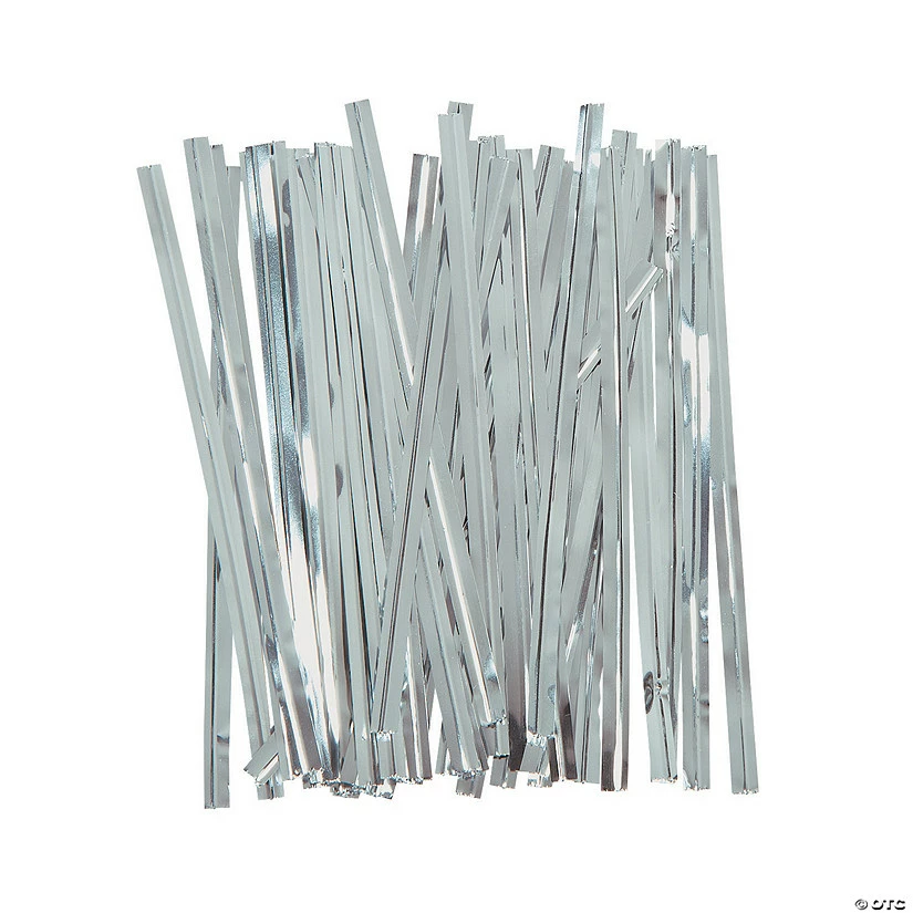 Flash Sale โ๏ธ Silver Metallic Twist Ties - 600 Pc. ๐